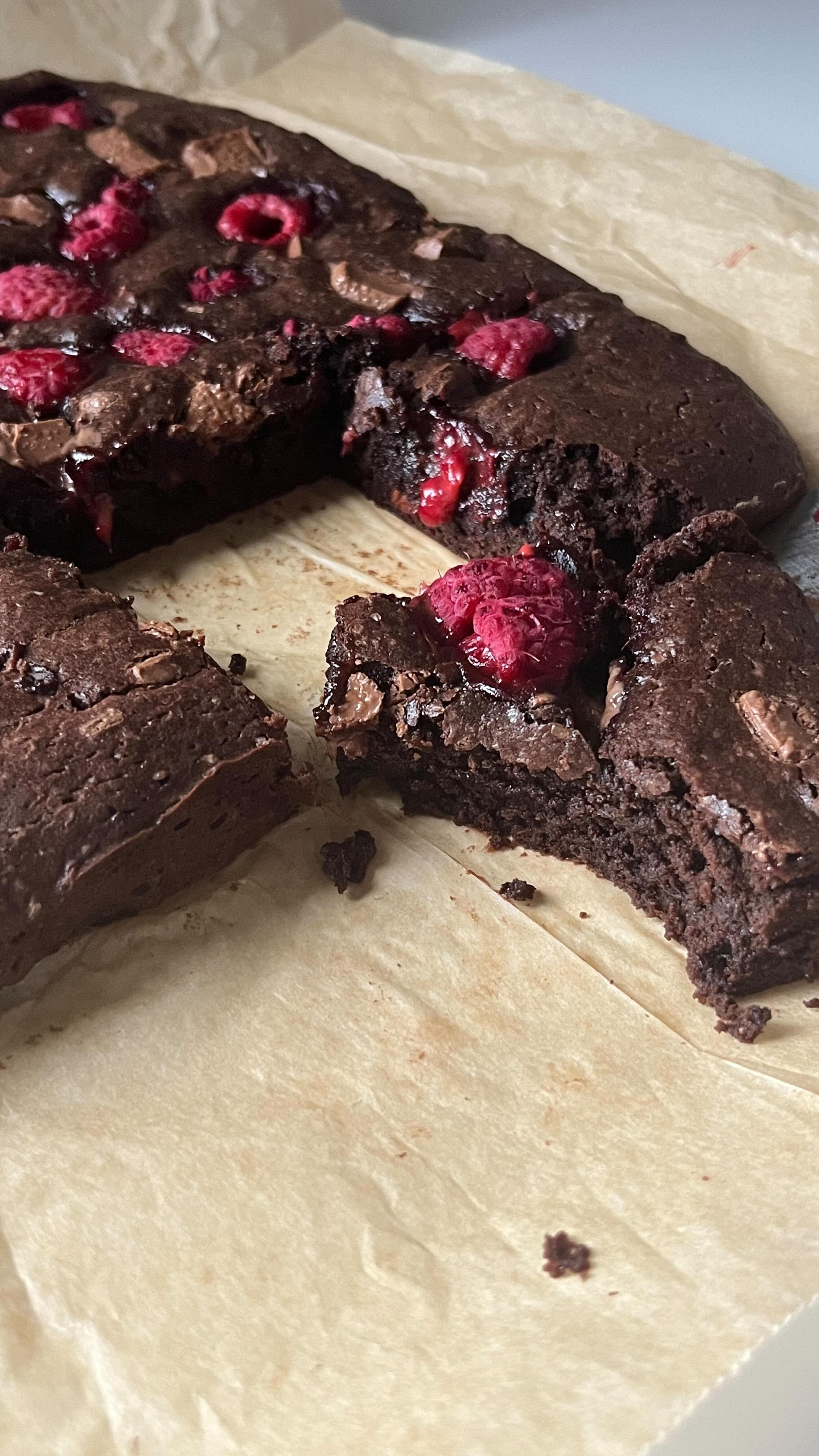 raspberry chocolate brownies