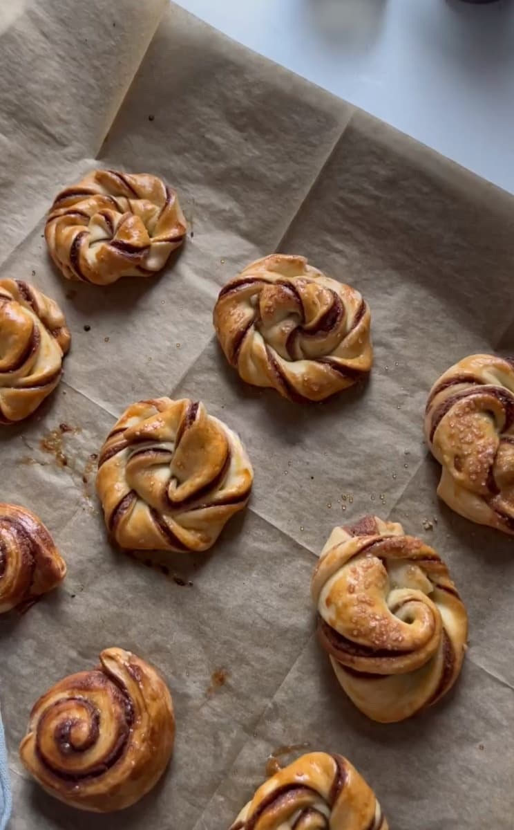 nutella twist buns