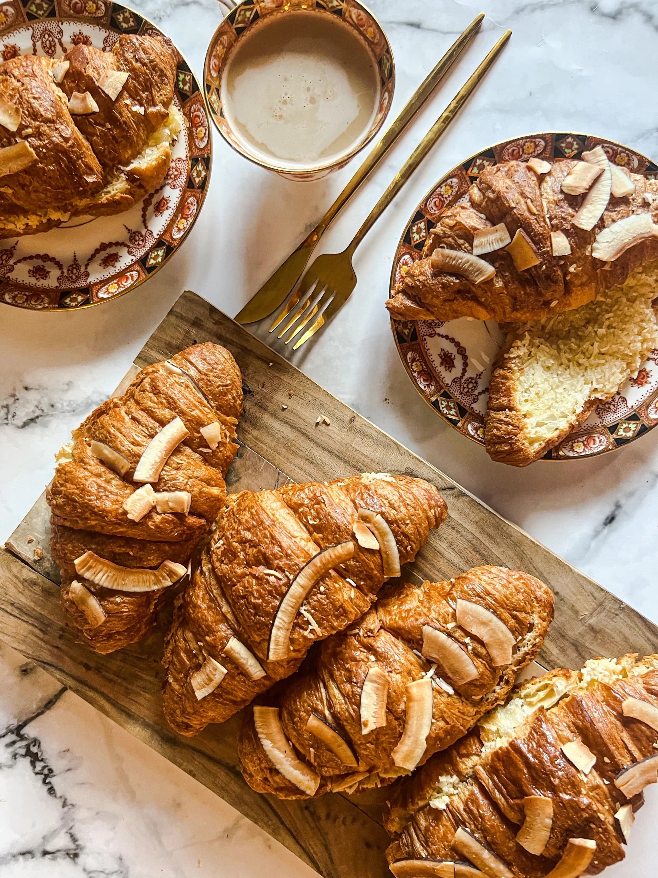 Coconut Bun Croissants