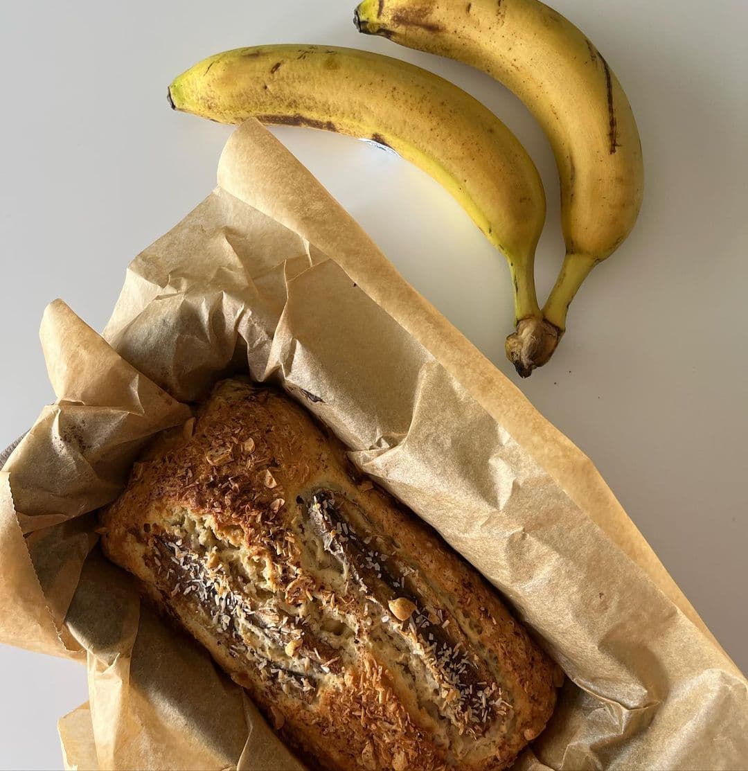 vegan coconut banana bread