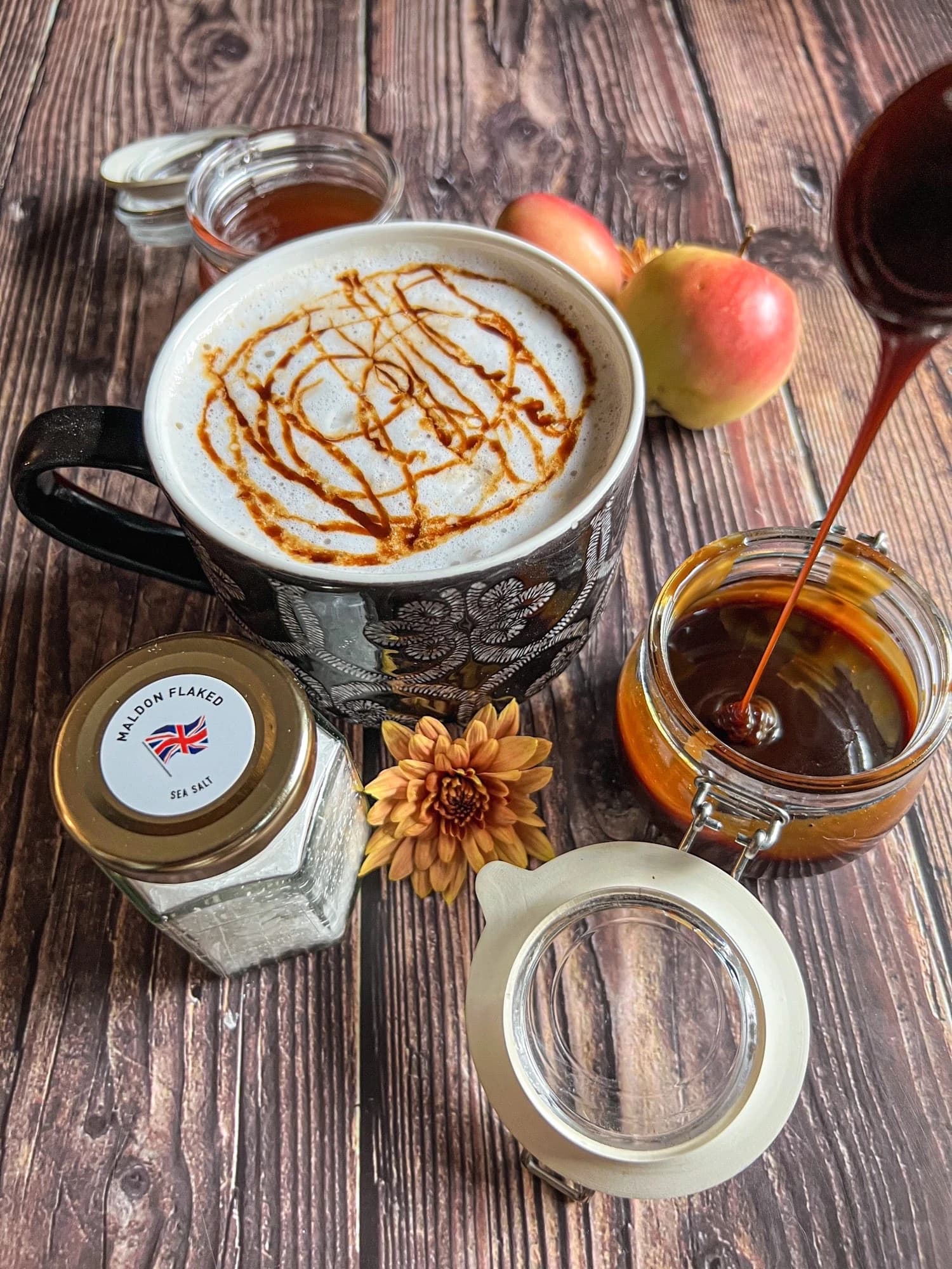 Salted Apple Caramel Macchiatos