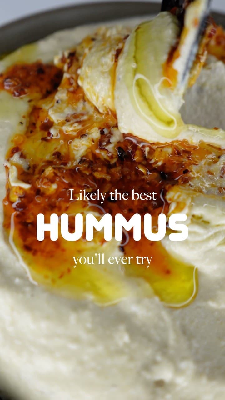 Hummus!!!  (the fluffiest ever!!) 