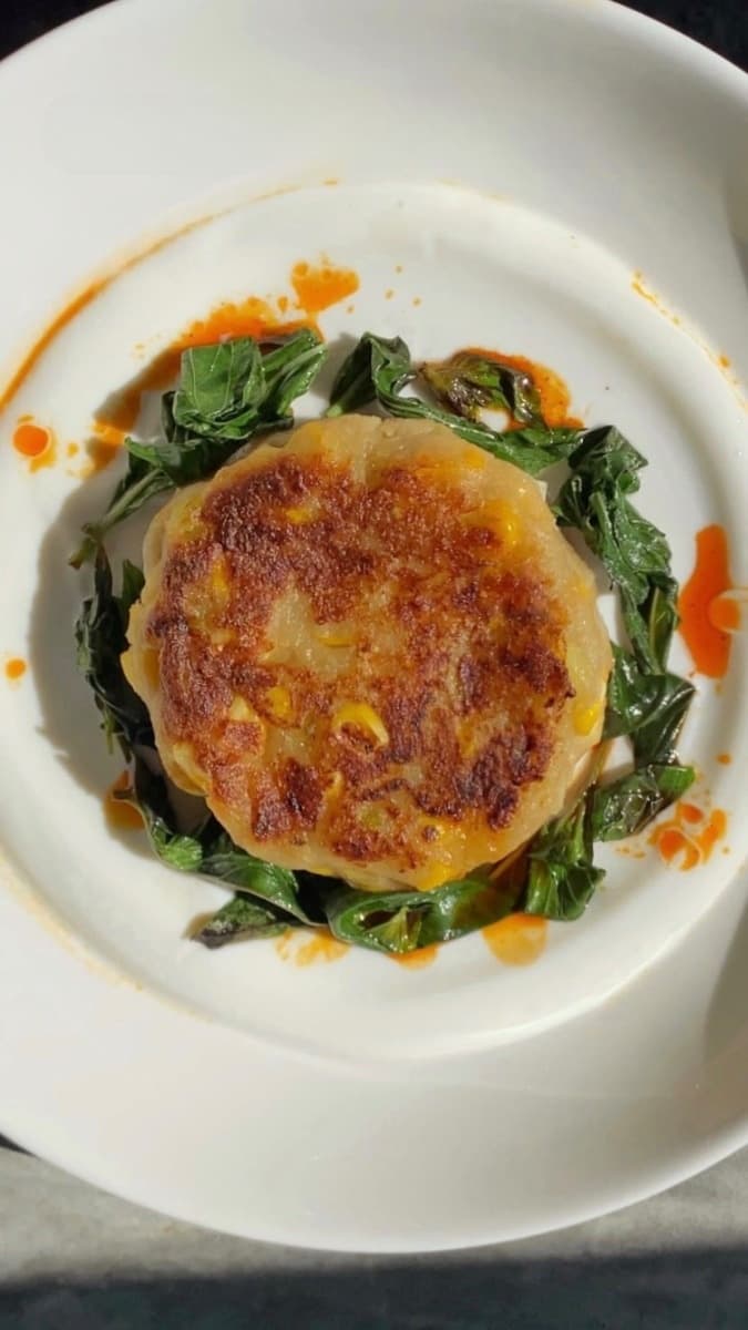 VEGAN SWEET CORN PANCAKE