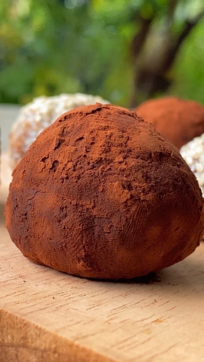 AVOCADO BASED CHOCOLATE TAHINI TRUFFLES